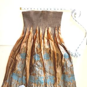 Lapis strapless dress